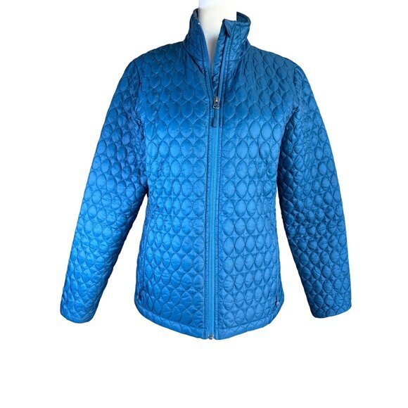 Lands End Jackets & Blazers - Lands‎ End Women's Jacket Size Small Bright Blue Quilted Permaloft Zip
